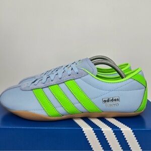 NWT Adidas Womens Tokyo JQ0582 Clear Sky Solar Green Gum
Shoes Size 8.5 with Box